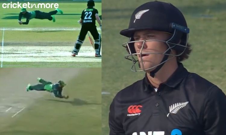 Cricket Image for हवा में तैर रहा था पाकिस्तानी खिलाड़ी, कैच देखकर उड़ गए फिन एलन के होश; देखें VIDE