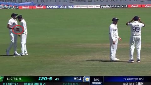 Cricket Image for Ind Vs Aus Ravindra Jadeja Applies Ointment On Sore Finger