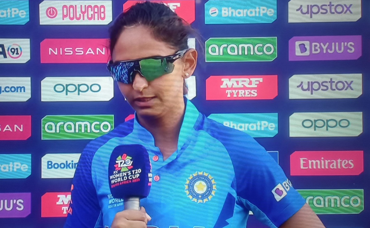 Cricket Image for Indian Captain Harmanpreet Kaur Wears Sunglasses To Hide Tears