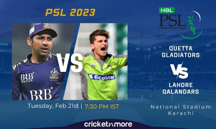 QUE vs LAH, PSL 2023: क्वेटा ग्लैडिएटर्स  ने टॉस जीतकर पहले चुनी गेंदबाज़ी, देखें प्लेइंग इलेवन