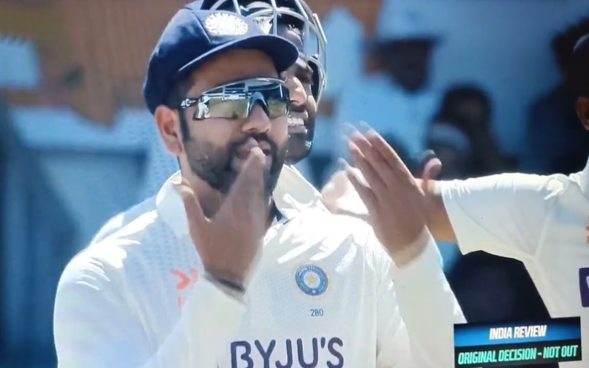 Cricket Image for Rohit Sharma Scolding Production Crew To Show Drs Instead Of His Face
