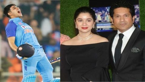 Cricket Image for Sara Tendulkar Father Sachin Tendulkar Congratulates Shubman Gill