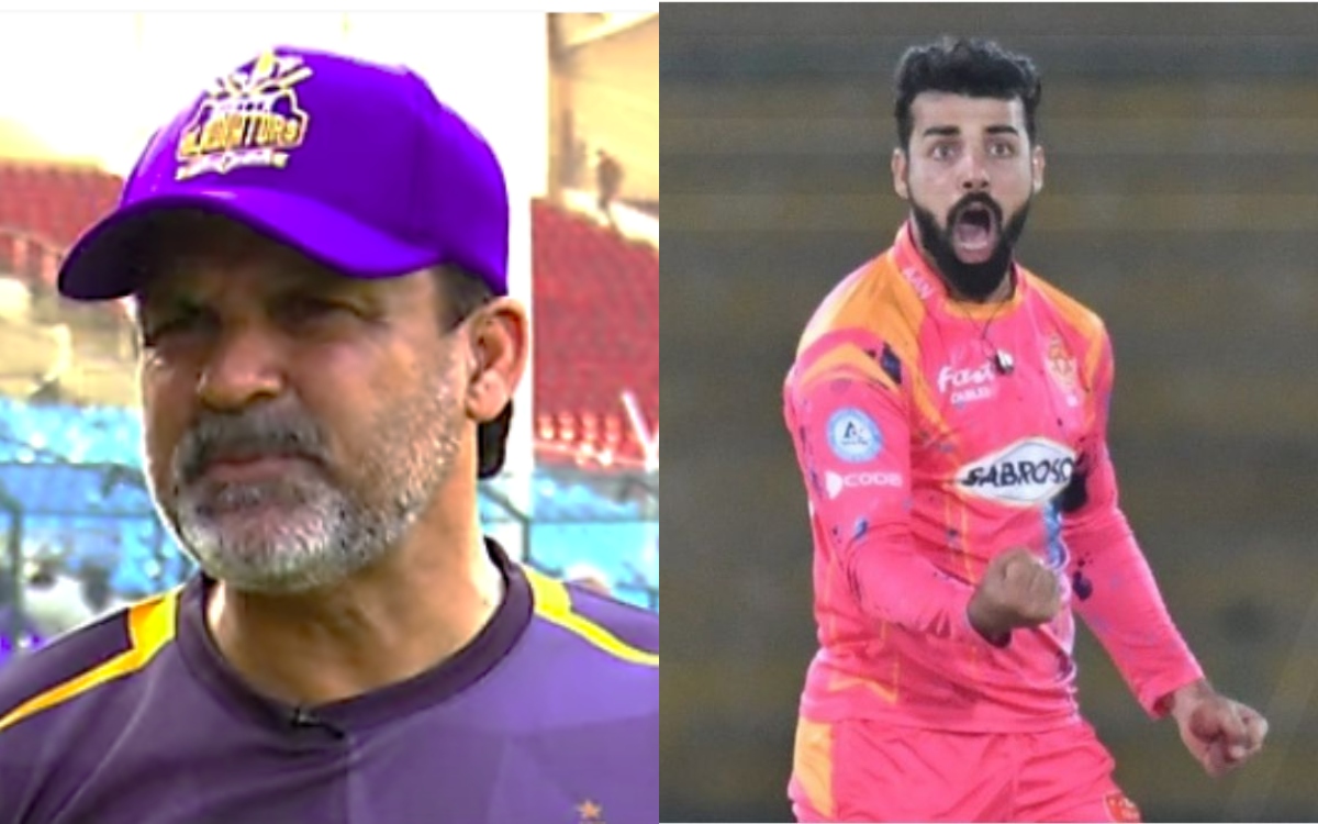 Cricket Image for VIDEO : 'मोईन भाई आप खुश हैं या ग़म में हैं', शादाब खान ने लिए मोईन खान के मज़े