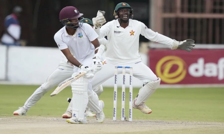 Cricket Image for Chanderpaul, Brathwaite Depart Early As West Indies Reach 131/2 At Lunch Against Z