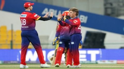 Dubai Capitals Adam Zampa's spell, George Munsey's half century sink Abu Dhabi Knight Riders