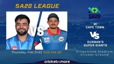 Cricket Image for Durban's Super Giants vs MI Cape Town, SA20 23rd Match – DUR vs CT Cricket Match P