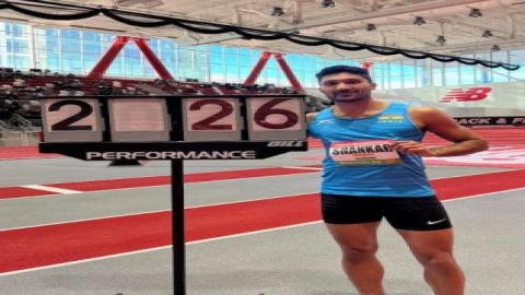 High jumper Tejaswin Shankar wins New Balance Indoor Grand Prix title