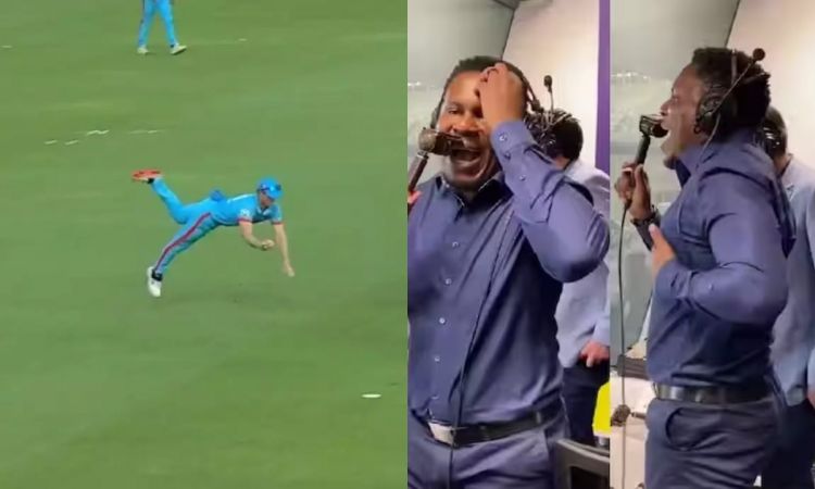 Cricket Image for VIDEO: 'खाने में क्या खाते हो', जिम्मी नीशम का करिश्माई कैच देखकर कॉमेंट्री में झू