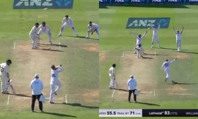 Cricket Image for VIDEO : जो रूट ने गेंद से दिखाया जादू, टॉम लेथम को कुछ ऐसे भेजा पवेलियन