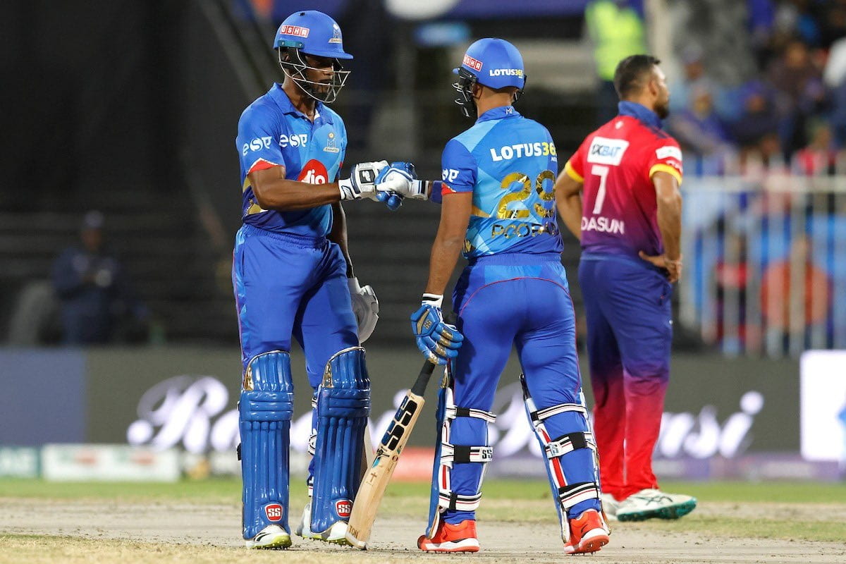 Cricket Image for MI Emirates Beat Dubai Capitals By 8 Wickets To Proceed To ILT20 2nd Qualifier Aga