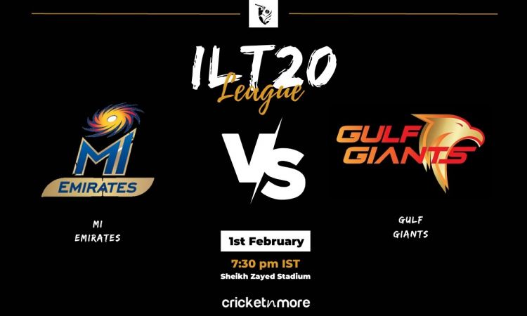 Cricket Image for MI Emirates vs Gulf Giants, ILT20 24th Match – EMI vs GUL Cricket Match Preview, P