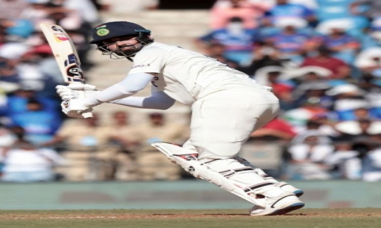 Nagpur :KL Rahul plays a shot during the first day of the first cricket test match between India and