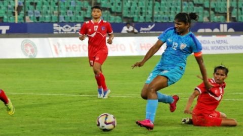 Nepal's late charge denies Blue Tigresses the victory
