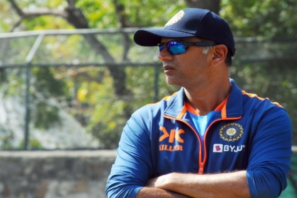 New Delhi: Indian Cricket team coach Rahul Dravid during a practice session ahead of the 2nd cricket