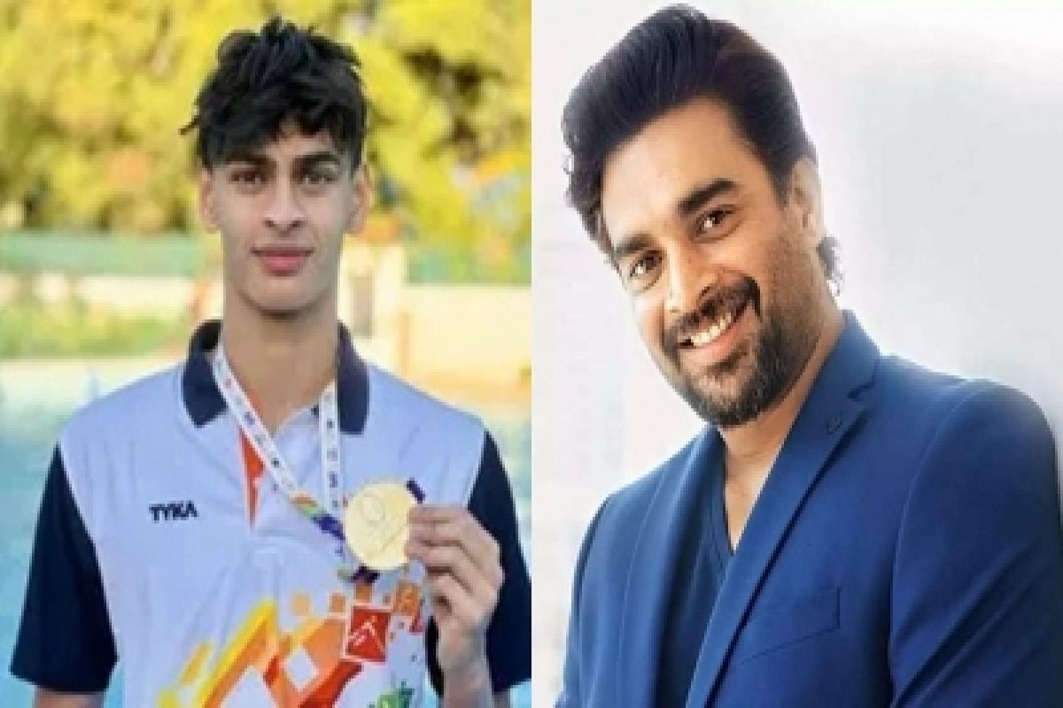 Proud father Madhavan celebrates Vedaant's imposing win at Khelo India 2023