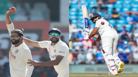 Cricket Image for Rohit Sharma Attacks After Ravindra Jadeja's 5-Fer; India Start Strong Against Aus