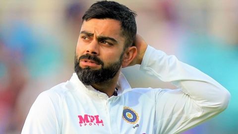 New Delhi: Virat Kohli, walks back to pavilion after his dismissal during the second day of the seco