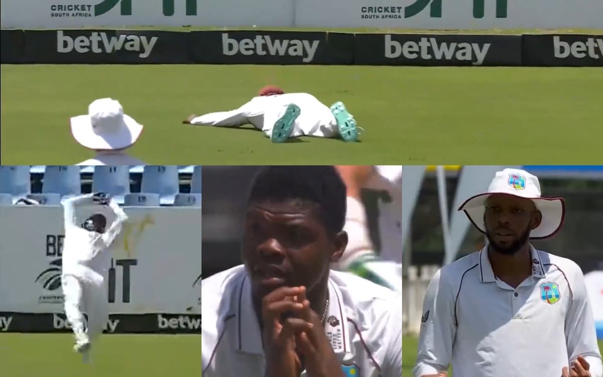 Cricket Image for VIDEO: आउट या नॉट आउट! गेंद लपककर बेजान मूर्त बन गए जर्मेन ब्लैकवुड, कंफ्यूज हुए क