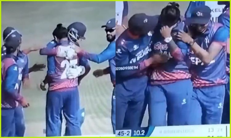 Cricket Image for VIDEO: फूट-फूट कर रोए संदीप लामिछाने, जेल से बेल पर आकर मैदान पर किया प्रदर्शन; लग