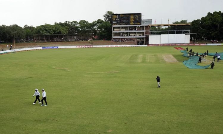 Wet Outfield Prevents Play In Zimbabwe West Indies Test