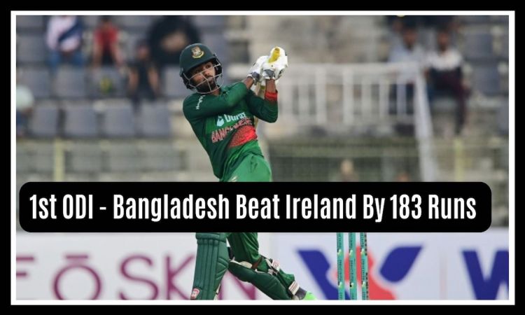 BAN vs IRE 1st ODI: A comfortable win for Bangladesh as they take a 1-0 lead in the ODI series!