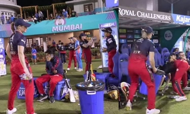 Ellyse Perry on cleaning RCB dugout!