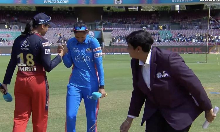 WPL 2023 Mumbai Indians win the toss and bowl 1st vs Royal Challengers Bangalore