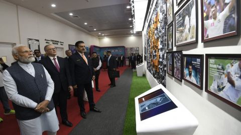 Modi, his Australian counterpart watch cricket match in Ahmedabad