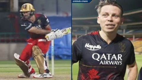 RCB Practice Match:ग्लेन मैक्सवेल ने तूफानी पारी में 12 गेंदों में ठोके 60 रन, माइकल ब्रेसवेल का शतक