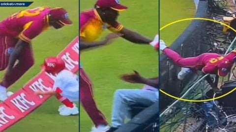 Rovman Powell’s Gesture Saves Kid From Injury, Sustains Bruises Himself!