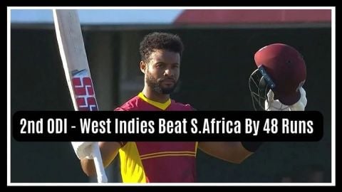 West Indies Beat South Africa By 48 Runs In 2nd ODI