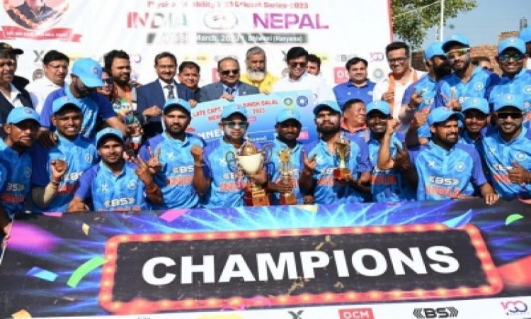 Cricket for differently abled: India seal T20 series with thumping win over Nepal