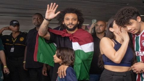 Football: Brazilian club Fluminense revel in former Real star Marcelo's homecoming