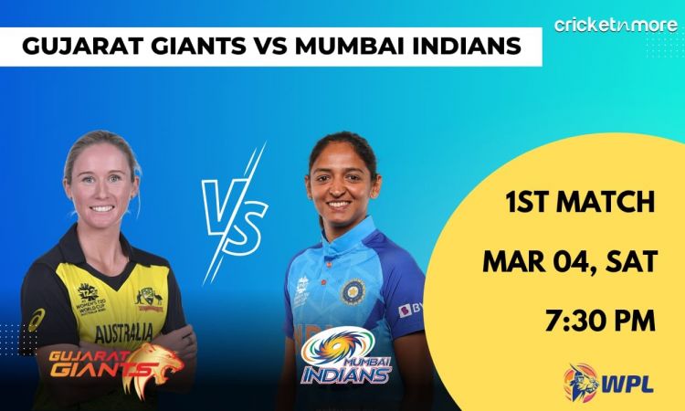 Cricket Image for Gujarat Giants vs Mumbai Indians, 1st Match WPL 2023 – GUJ-w vs MI-w Cricket Match
