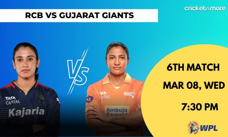 Cricket Image for Gujarat Giants vs Royal Challengers Bangalore women, 6th Match WPL 2023 – GUJ-w vs