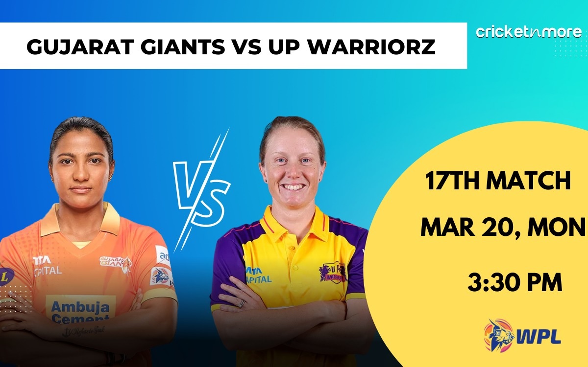 Cricket Image for Gujarat Giants vs UP Warriorz, 17th Match WPL 2023 – GUJ-w vs UPW-w Cricket Match 