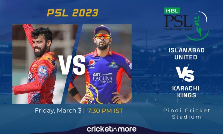 Karachi Kings Opt To Bat First Against Islamabad United In PSL 8 19th Match ISL vs KAR | Playing 11