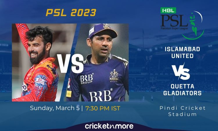 Cricket Image for Islamabad United vs Quetta Gladiators, 21st Match PSL 8 – ISL vs QUE Cricket Match