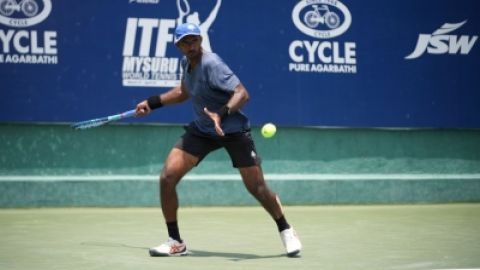 ITF Mysuru Open 2023: India's Prajwal Dev upsets 4th seed Mukund Sasikumar to enter semis