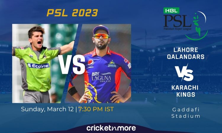 Cricket Image for Lahore Qalandars vs Karachi Kings, 30th Match PSL 8 – LAH vs KAR Cricket Match Pre