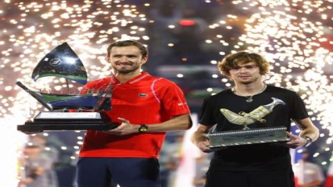 Medvedev completes hard-court hat-trick with Dubai Tennis Championships title