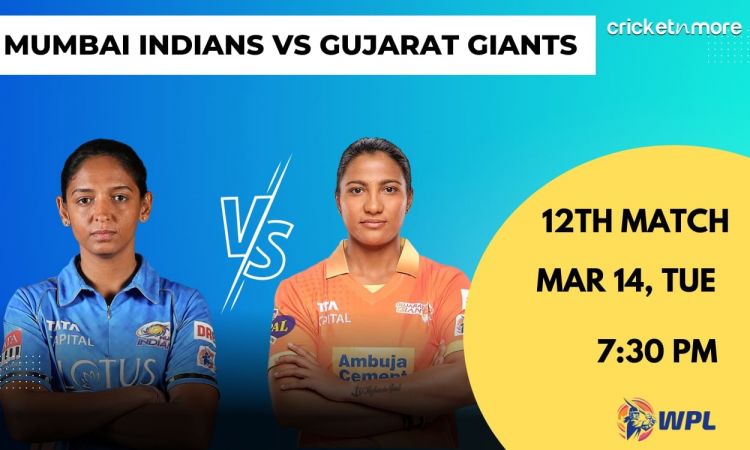 Cricket Image for Mumbai Indians vs Gujarat Giants, 12th Match WPL 2023 – MI-w vs GUJ-w Cricket Matc
