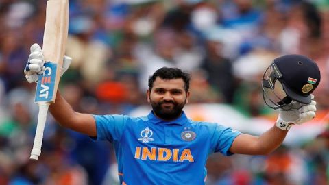 Mumbai : MI captain Rohit Sharma during the 69th match of IPL 2022 between Mumbai Indians and Delhi 