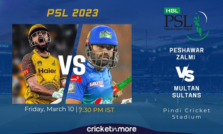 Cricket Image for Peshawar Zalmi vs Multan Sultans, 27th Match PSL 8 – PES vs MUL Cricket Match Prev
