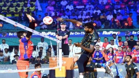 PVL: Kolkata Thunderbolts finish round-robin stage on top with win over Ahmedabad Defenders
