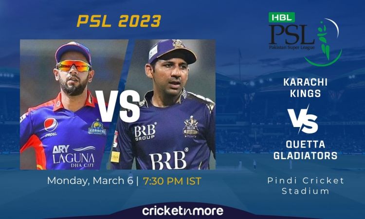 Cricket Image for Quetta Gladiators vs Karachi Kings, 22nd Match PSL 8 – QUE vs KAR Cricket Match Pr