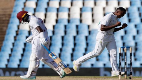 South Africa beat West Indies by 87 runs in the first test to go 1-0 up in the series!