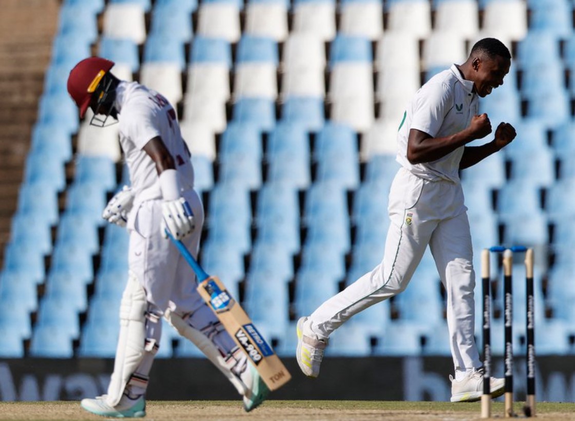 South Africa beat West Indies by 87 runs in the first test to go 1-0 up in the series!