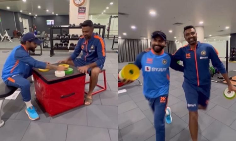 Cricket Image for VIDEO: जडेजा-अश्विन ने बनाया नाटू-नाटू पर वीडियो, कुछ ऐसे मनाया ऑस्कर मिलने का