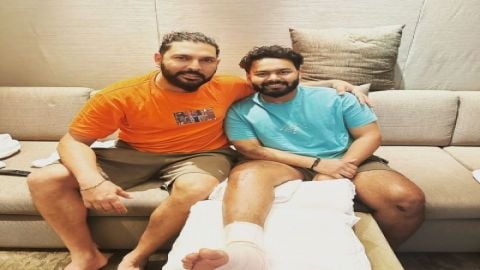 This champion is going to rise again: Yuvraj Singh on meeting Rishabh Pant